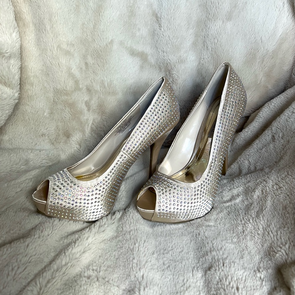 JLo Blingy Blush Heels - Brand New
